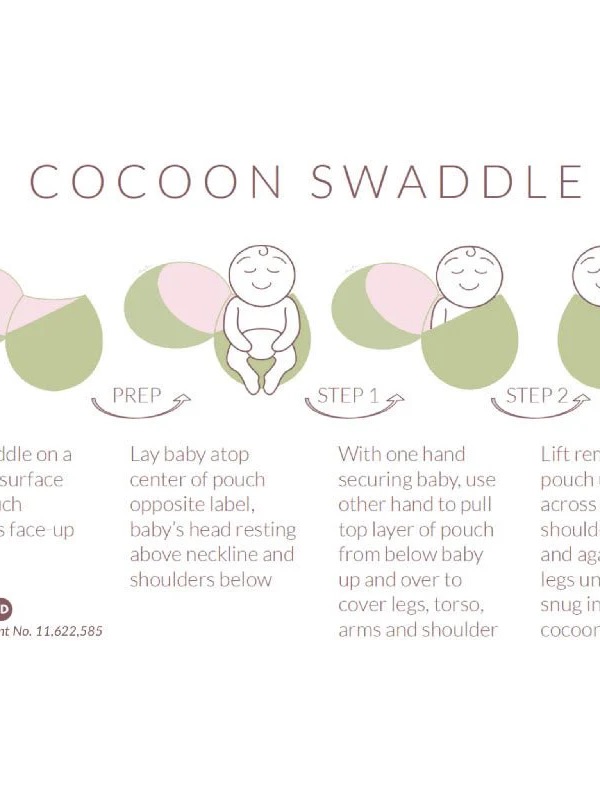 Mama Coco Swaddle Sleep Sack Pink & Green — image 6 of 6